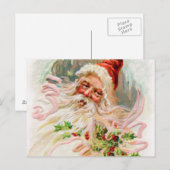  kerstman feestdagenkaart (Voorkant / Achterkant)