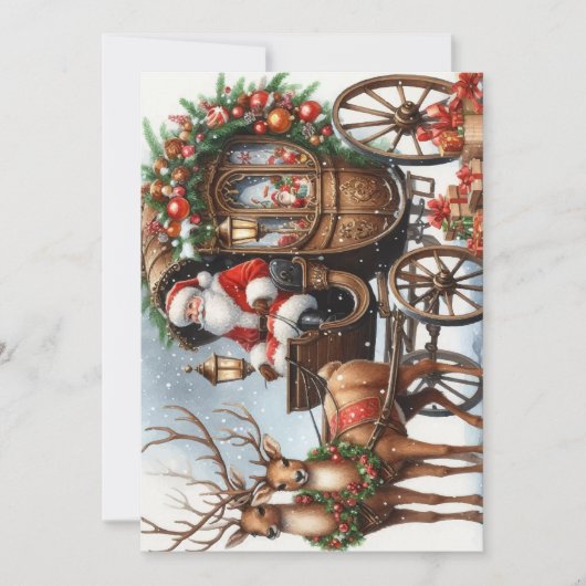 Kerstman Feestdagenkaart (Voorkant)