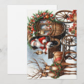 Kerstman Feestdagenkaart (Voorkant / Achterkant)