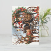 Kerstman Feestdagenkaart (Staand voorkant)