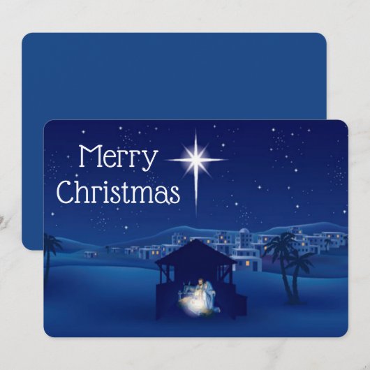 Kerstman Feestdagenkaart (Voorkant / Achterkant)