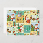 Kerstman Feestdagenkaart (Voorkant / Achterkant)