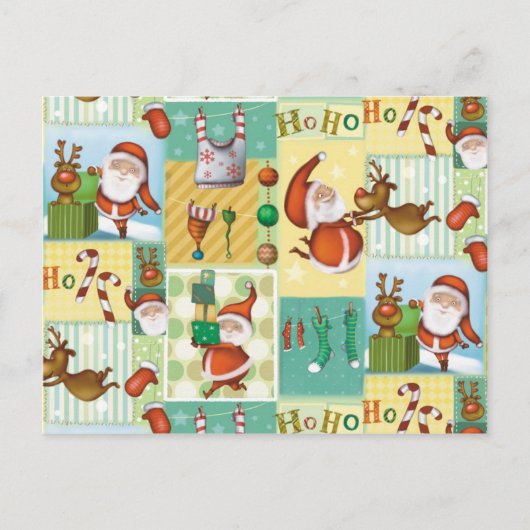 Kerstman Feestdagenkaart (Voorkant)