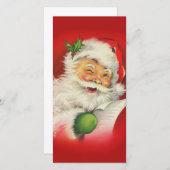  kerstman feestdagenkaart (Voorkant / Achterkant)