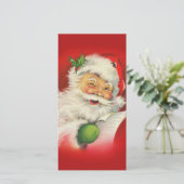  kerstman feestdagenkaart (Staand voorkant)