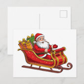 Kerstman Feestdagenkaart (Voorkant / Achterkant)