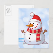 kerstman feestdagenkaart (Voorkant / Achterkant)