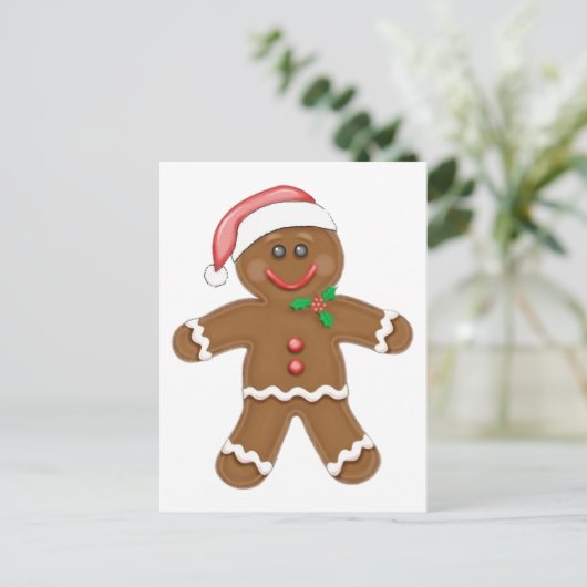 kerstman feestdagenkaart (Staand voorkant)