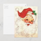 kerstman feestdagenkaart (Voorkant / Achterkant)