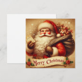 Kerstman Feestdagenkaart (Voorkant / Achterkant)