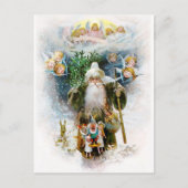 kerstman feestdagenkaart (Voorkant)