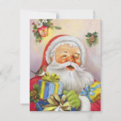 kerstman feestdagenkaart (Voorkant)