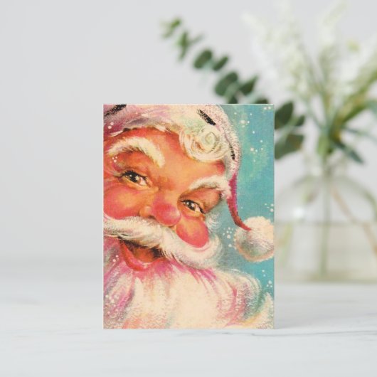  kerstman feestdagenkaart (Staand voorkant)