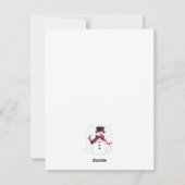 Kerstman Feestdagenkaart (Achterkant)