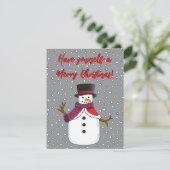 Kerstman Feestdagenkaart (Staand voorkant)