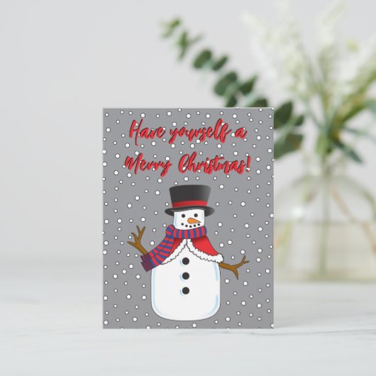 Kerstman Feestdagenkaart (Staand voorkant)