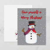 Kerstman Feestdagenkaart (Voorkant / Achterkant)