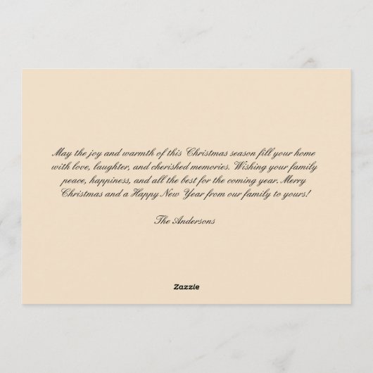 kerstman feestdagenkaart (Achterkant)