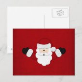 kerstman feestdagenkaart (Voorkant / Achterkant)