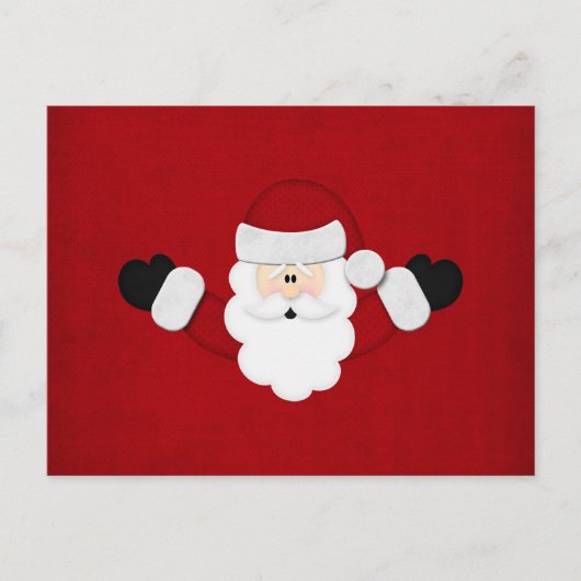 kerstman feestdagenkaart (Voorkant)