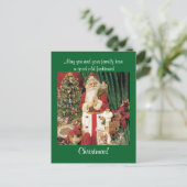  kerstman feestdagenkaart (Staand voorkant)