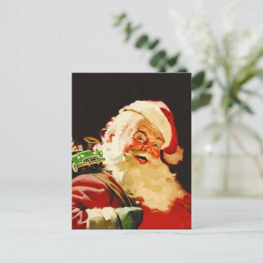 kerstman feestdagenkaart (Staand voorkant)