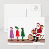 KERSTMAN FEESTDAGENKAART (Voorkant / Achterkant)