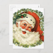 kerstman feestdagenkaart (Voorkant / Achterkant)