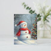 Kerstman Feestdagenkaart (Staand voorkant)