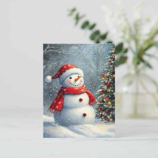 Kerstman Feestdagenkaart (Staand voorkant)