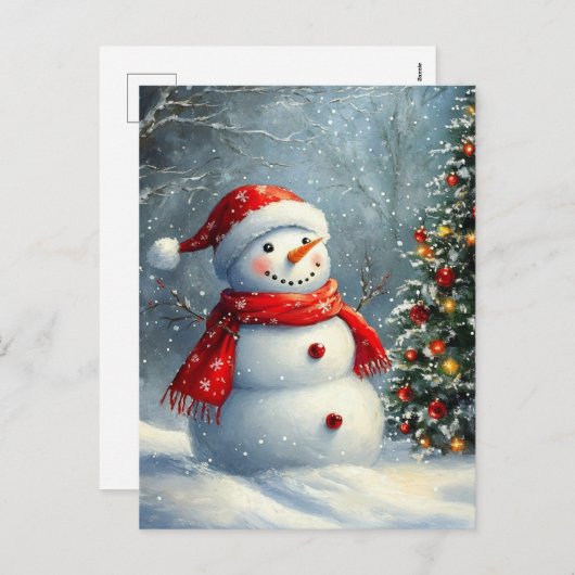 Kerstman Feestdagenkaart (Voorkant / Achterkant)