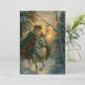 Kerstman Feestdagenkaart (Staand voorkant)