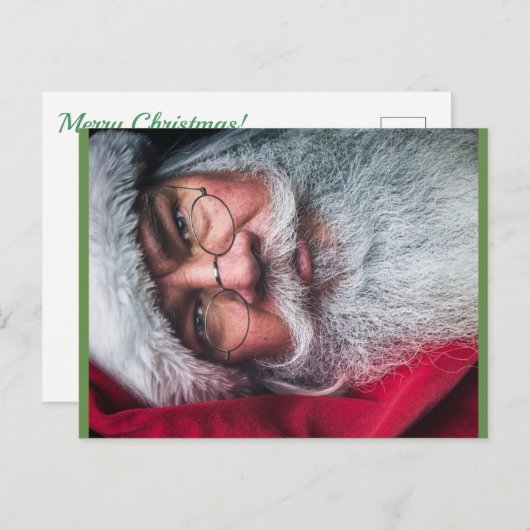 Kerstman Feestdagenkaart (Voorkant / Achterkant)