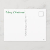 Kerstman Feestdagenkaart (Achterkant)