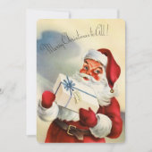  kerstman feestdagenkaart (Voorkant)