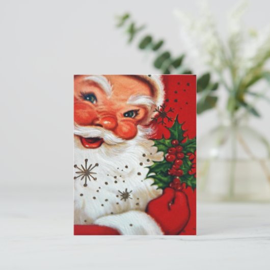  kerstman feestdagenkaart (Staand voorkant)