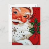  kerstman feestdagenkaart (Voorkant / Achterkant)