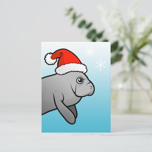 kerstman feestdagenkaart (Staand voorkant)