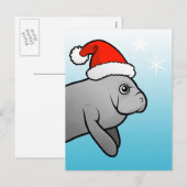 kerstman feestdagenkaart (Voorkant / Achterkant)