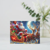 Kerstman Feestdagenkaart (Staand voorkant)