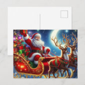 Kerstman Feestdagenkaart (Voorkant / Achterkant)