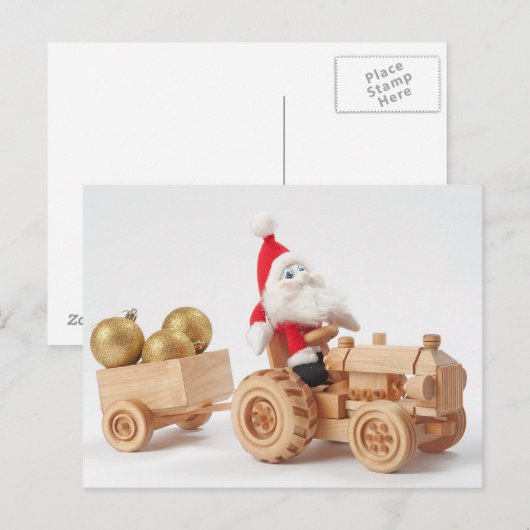 Kerstman Feestdagenkaart (Voorkant / Achterkant)