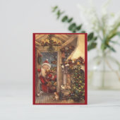 kerstman feestdagenkaart (Staand voorkant)