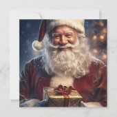 Kerstman  feestdagenkaart (Voorkant)