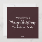 Kerstman  feestdagenkaart (Achterkant)