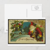 kerstman feestdagenkaart (Voorkant / Achterkant)