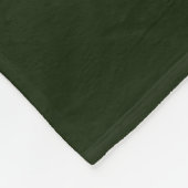 Kerstman Feestelijk Modern Script op Deep Forest G Fleece Deken (Hoek)