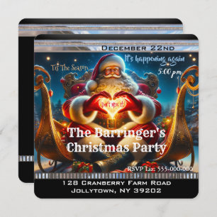 Kerstman Feestelijk Winter Kerstfeest Kaart