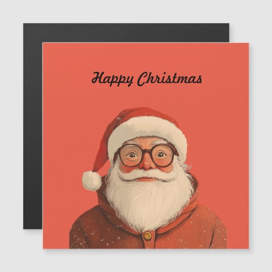 kerstman | Fijne kerst Kaart (Voorkant / Achterkant)