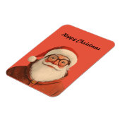 kerstman | Fijne kerst Kaart Magneet (Linkerzijde)